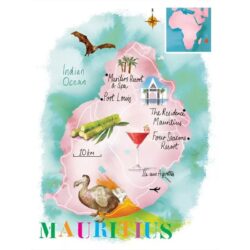 poster vintage mauritius