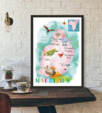 poster vintage mauritius