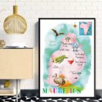 poster vintage mauritius