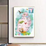 poster vintage mauritius