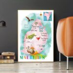 poster vintage mauritius