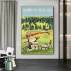 poster giura vintage