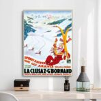 poster vintage la cluzaz