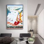 poster vintage la cluzaz