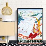 poster vintage la cluzaz