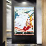 poster vintage la cluzaz