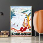 poster vintage la cluzaz