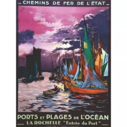 poster vintage la rochelle