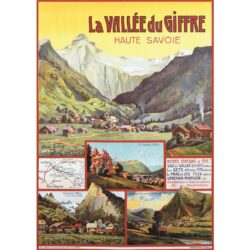poster vintage la vallee du giffre