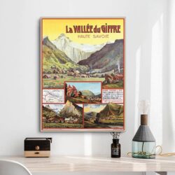 poster vintage la vallee du giffre