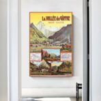 poster vintage la vallee du giffre