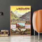 poster vintage la vallee du giffre