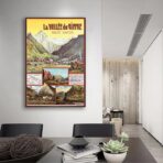 poster vintage la vallee du giffre