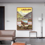 poster vintage la vallee du giffre