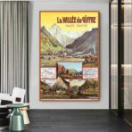poster vintage la vallee du giffre