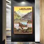 poster vintage la vallee du giffre