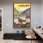 poster vintage la vallee du giffre