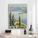 poster vintage lac dannecy