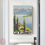 poster vintage lac dannecy