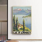 poster vintage lac dannecy