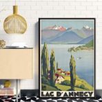 poster vintage lac dannecy