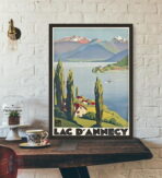 poster vintage lac dannecy