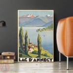 poster vintage lac dannecy