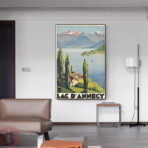 poster vintage lac dannecy