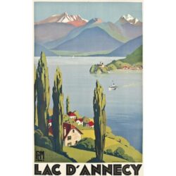 poster vintage lac dannecy