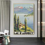poster vintage lac dannecy