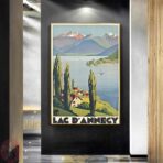 poster vintage lac dannecy