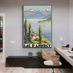 poster vintage lac dannecy