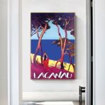 poster vintage lacanau