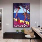 poster lacanau vintage 2