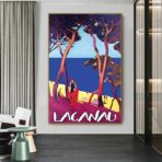 poster vintage lacanau