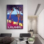 poster lacanau vintage 2