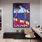 poster vintage lacanau