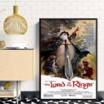 poster vintage del signore degli anelli