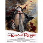 poster vintage del signore degli anelli