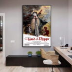 poster vintage del signore degli anelli