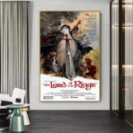 poster vintage del signore degli anelli