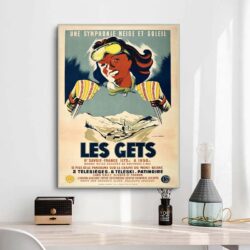 poster vintage les gets