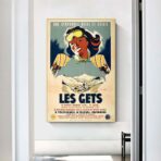 poster vintage les gets