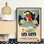 poster vintage les gets