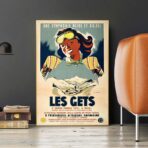 poster vintage les gets