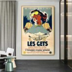 poster vintage les gets