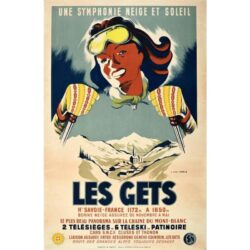 poster vintage les gets