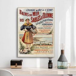 poster vintage les sables dolonne
