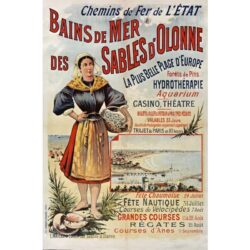 poster vintage les sables dolonne
