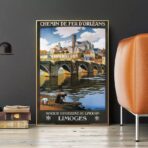 poster vintage limoges